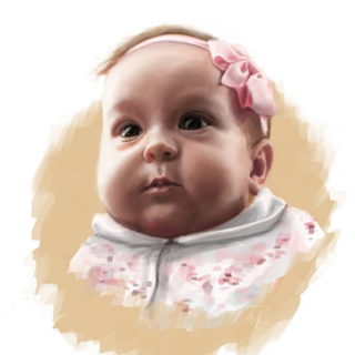 Little princess - digital painting